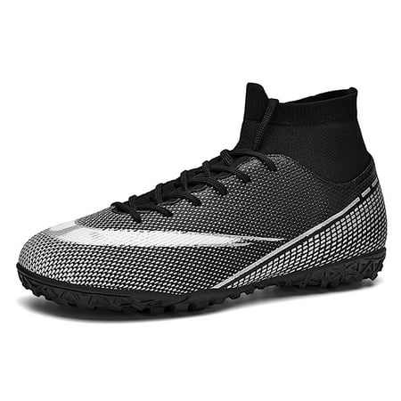 

Men s Athletic Soccer Football Cleats High-Top Football Soccer Shoes Big Boys Athletic Sneaker Shoes for Outdoor/Indoor/Competition/Training for Men Black 42