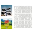 thumbnail image 3 of Plantillas de letras para decoración de pared Macarena 36 piezas 4 pulgadas plantilla de carta, 3 of 5