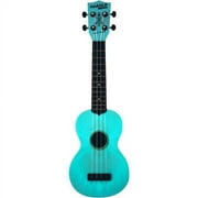Kala Makala Waterman Glow in the Dark Aqua Blue Soprano Ukulele w/ Logo Tote Bag