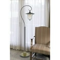 thumbnail image 4 of Cal Lighting 60W Walcott Downbridge Lantern Metal Floor Lamp With Bubbled Glass Shade, 4 of 6