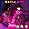 thumbnail image 3 of Yeacher Motorcycle LED Lights Kits, IP68 Waterproof Ambient Light, APP Control RGB Illusion Motorcycle Decorative, 3 of 8