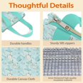 thumbnail image 4 of Princess Pattern Insulated Lunch Bag for Women & Adults,Large Portable Soft Cooler Lunch Bag,Thermal Food Storage Tote with Pearl Cotton,8.66L,8.75x5.75x9.5 Inch, 4 of 6