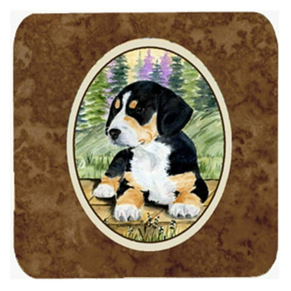 Entlebucher Mountain Dog Foam Coasters - Set 4