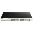 thumbnail image 1 of D-Link DGS 1210-28MP - Switch - Managed - 24 x 10/100/1000 (PoE+) + 4 x Gigabit SFP - desktop, rack-mountable - PoE+, 1 of 17