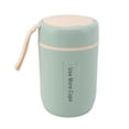 thumbnail image 4 of Recipiente térmico para alimentos de 600 ml con tapa de seguridad y cuchara, de acero inoxidable 304, a prueba de fugas, para niños y niñas, color verde menta, 4 of 14