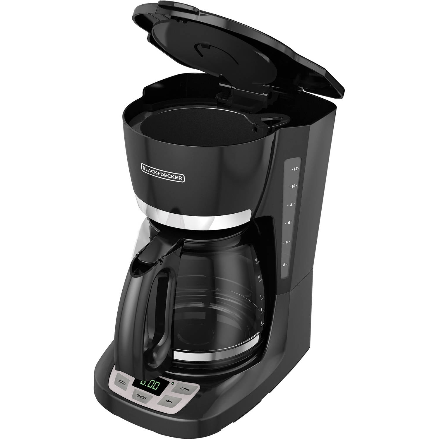 Black Decker 12Cup Programmable Coffee Maker Quick Touch Machine Black