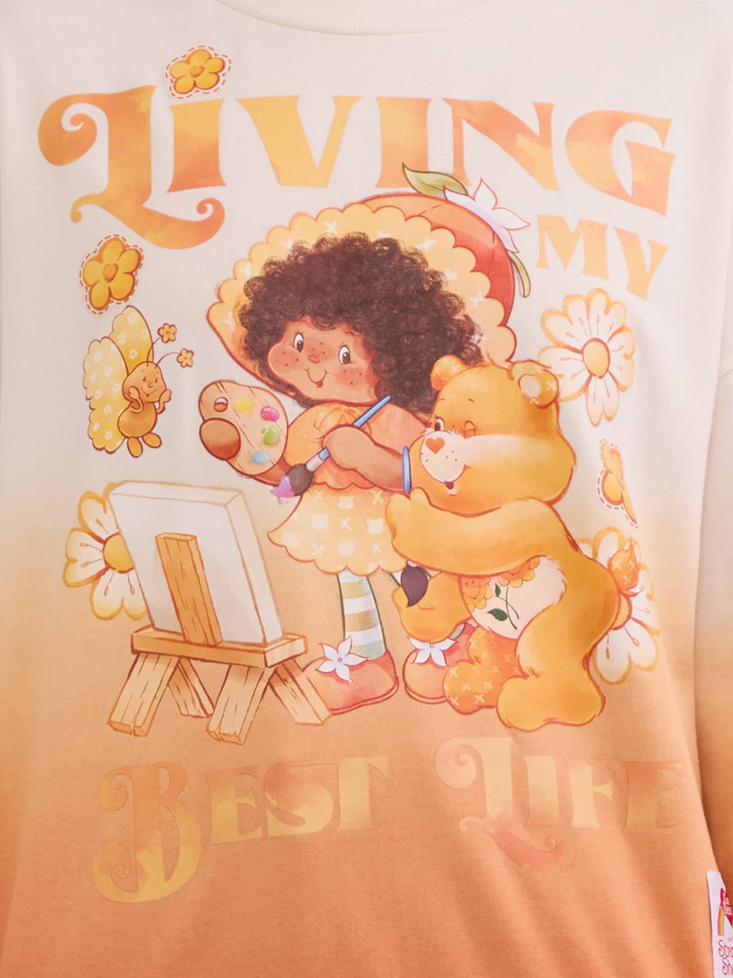 Strawberry Shortcake x Care Bears Women's Living My Best Life Sweatshirt, Sizes XXS-XXL