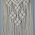 thumbnail image 5 of Macrame Woven Wall Hanging Boho Geometric Woven Tapestry Beige & Grey Cotton Handmade Bohemian Art Decor with Tassel Craft Ornament for Bedroom Living Room Apartment Nursery, 5 of 10