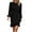 Black, variant on Womens Dress Long Sleeve Casual Fall Bodycon Dresses Crew Neck Semi Formal Business Outfits Fashion Chic Clothes