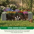 thumbnail image 6 of Gymojoy Outdoor Metal Raised Garden Bed,6x3x2ft Planter Box for Vegetables,Flowers,Herbs,Dark Grey, 6 of 11