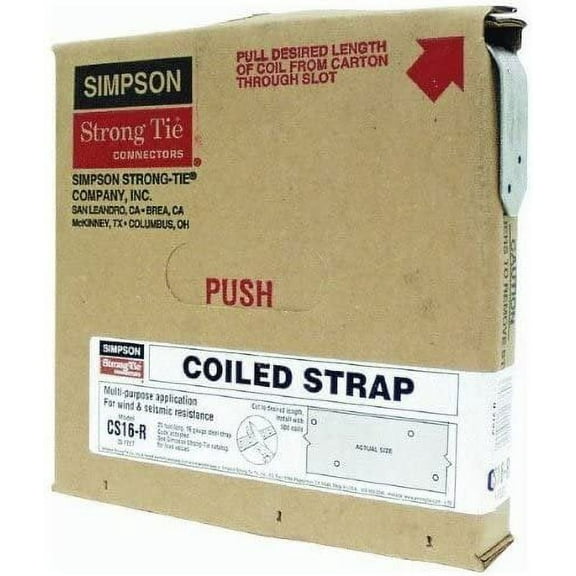 Simpson Strong-Tie Coiled Strap 16 Ga Galvanized