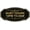 Black Gold, variant on Signs ByLITA Victorian Quiet Hours 10pm to 8am Sign - Laser-Engraved Lettering | Durable ABS Plastic | Vibrant Colors | Powerful Foam Tape (Brushed Gold) - Small