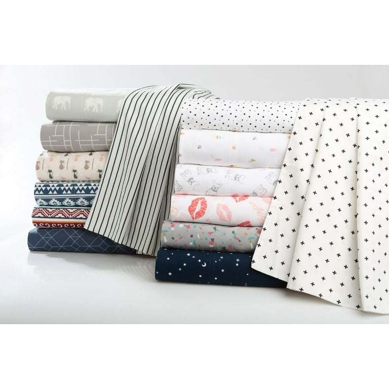 Queen Solid Cotton Kids' Sheet Set Pink - Pillowfort™ : Target