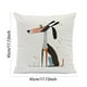 thumbnail image 2 of Fundas de cojín decorativas de poliéster con motivos abstractos de perros y gatos para decorar el sofá del hogar., 2 of 4