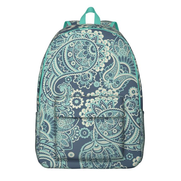 Paisley Lightweight Boho Backpack - College Ready Bookbag with Tech Organization, Easy Carry Design, Ideal Gift for Commuters
