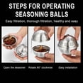 thumbnail image 3 of HBBKVI Tea Infuser, Stainless Steel Ball Mesh Tea Strainer, Pendant Tea Ball Tea Filter with Extended Chain Hook for Brew Fine Loose Tea and Spices & Seasonings, 3 of 5