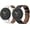 Black+White, variant on KOMI 2 Pack Leather Bands Compatible with Google Pixel Watch 3 41mm(Not the 45mm)/Pixel Watch 2/Pixel Watch Wristbands Leather Band Strap Women Men Black+Brown