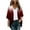 Red, variant on Patlollav Plus Size Womens Cardigan Long Sleeve Gradient Color Casual Tops Blouse