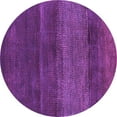 thumbnail image 1 of Ahgly Company Indoor Round Abstract Purple Contemporary Area Rugs, 4' Round, 1 of 4
