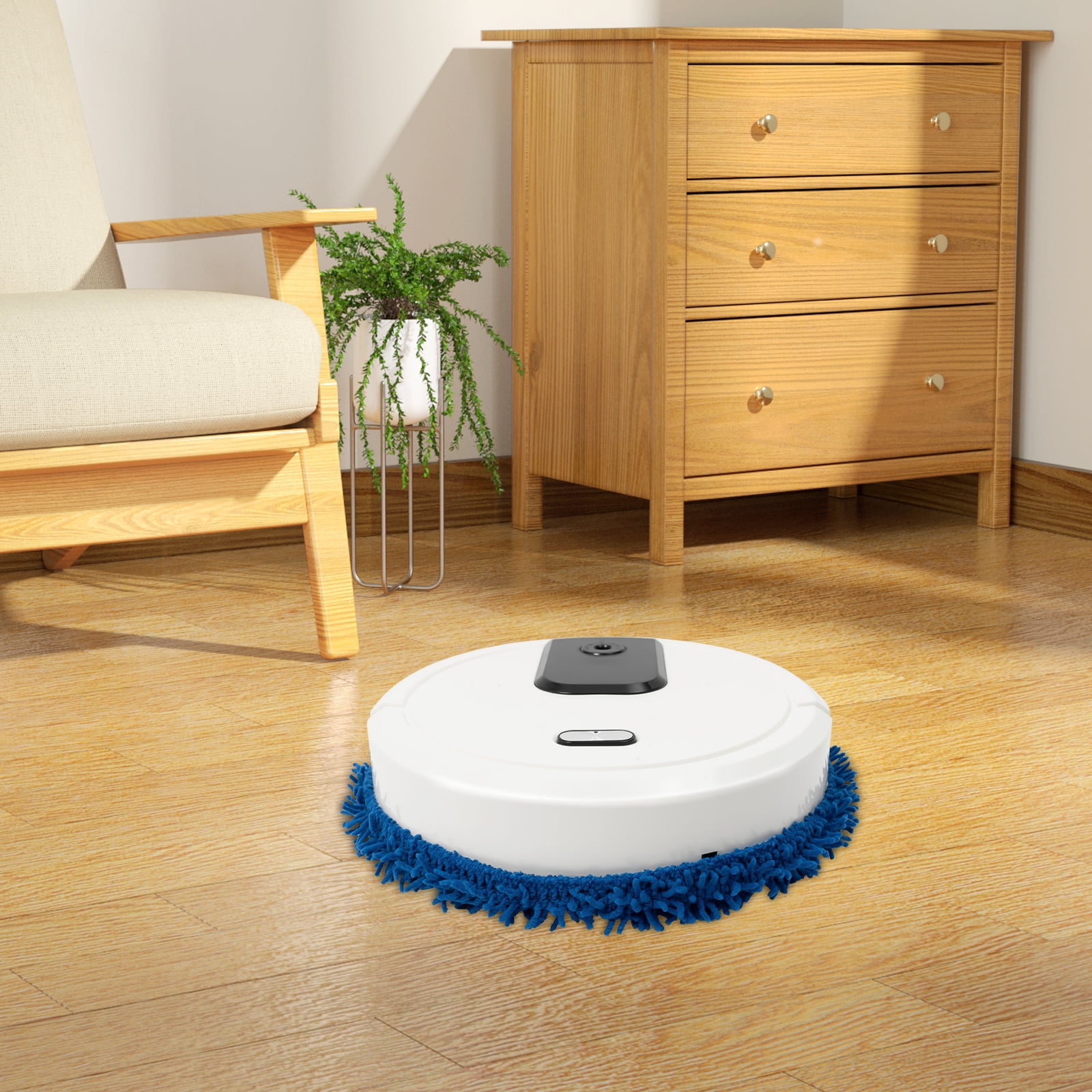3-in-1 Smart Robot Mop and Floor Sweeper with Spray & Humidifier – USB Rechargeable Auto Dust Cleaner for Hard Floors