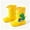 Dino on Excavator, variant on Toddler and Little Kids Lightweight EVA Waterproof Rain Boots with Cord Lock, Anti-Slip Cartoon Mud Boots for Boys and Girls, Sizes 9C-1Y