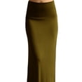 thumbnail image 4 of Peach Couture Womens Summer Printed Variety Fold Over Long Jersey Maxi Skirt, 4 of 9