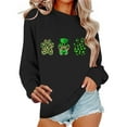 thumbnail image 2 of Abomasnow St Patricks Day USA Shirts for Women Long Sleeve Crewneck Irish Gift Sweatshirts Oversized Saint Patty's Pullover Tops, 2 of 6