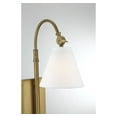 thumbnail image 6 of Savoy House Rutland 1-Light Adjustable Wall Sconce in Warm Brass, 6 of 7