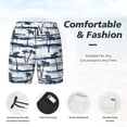 thumbnail image 5 of Lsque Mens Swim Trunks Retro Coconut Tree Pattern - Bathing Suit Compression Liner - Beach Swim Shorts Swimwear - (S-3XL) - Stretch Quick Dry -Small, 5 of 9