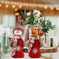 thumbnail image 3 of 3 PCS Christmas Hanging Doll Christmas Santa Claus Snowman Elk Bear Hanging Ornaments Christmas Tree Pendant Decorations for Windows Door Fireplace, 3 of 10