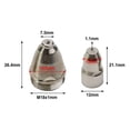 thumbnail image 4 of High Conductivity Electrode Plasma Nozzle Cutter Industrial Plasma Applications Nozzle Aperture 1.1mm Plasma Cutting Consumables, 4 of 10