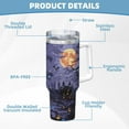 thumbnail image 5 of Sikiie Mystery House Halloween Night Insulated Stainless Water Bottle Lid Travel Mug Cup Insulated Tumblers Cup 40oz Ice Bully With Handle, 5 of 8