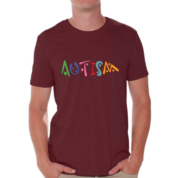 Awkward Styles Men's Autism Autistic Support Graphic T-shirt Tops for Autism Awareness