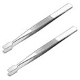 thumbnail image 1 of 2pcs Stamp Tweezers Philately Stamps Collector Stamp Collecting Tweezers(silver), 1 of 3