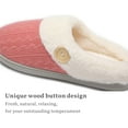 thumbnail image 4 of Womens Slipper Warm Comfy Memory Foam House Slippers Knitted Shoes Faux Fur Lined Anti-Skid Rubber Sole Bedroom Cozy Indoor Outdoor Slippers, 4 of 12