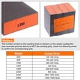 thumbnail image 6 of 8pcs Sanding Sponge Blocks 1200-1500 Grits Block 100x70x25mm, Brown&Orange, 6 of 7