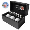 thumbnail image 2 of Pelotas De Golf Único Juego De Herramientas De Golf De Cuero De Pu Accesorios De Golf De Moda Con Caja De Almacenamiento 3 Pelotas De Golf 6 Tees Yuarrent OD010355-02, 2 of 6