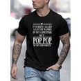 thumbnail image 1 of Pop Pop Print T Shirt, Tees For Men, Casual Short Sleeve T-shirt For Summer, 1 of 5