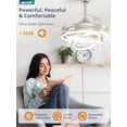thumbnail image 4 of Ventilador de techo LEDIARY, 42 pulgadas, retráctil, 6 velocidades, motor DC, 4 of 7