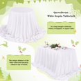 thumbnail image 4 of Mantel Rectangular de Lentejuelas de 90 x 132 Pulgadas, Mantel Brillante para decoración de Mesa de Patio, Fiesta de Primavera, Boda, Baby Shower, 4 of 6