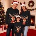 thumbnail image 2 of AWZXDE Christmas Pajamas Pyjamas de Vacances en Famille Grande Taille Imprimé Manches Longues Col Rond Léger pour Enfants Femmes,m, 2 of 6