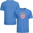 thumbnail image 3 of Icon Sports U.S. Soccer Federation USMNT Logo Adult T-Shirt Sky Blue Logo - Large, 3 of 7
