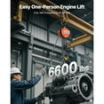 thumbnail image 2 of KFFKFF Manual Hand Chain Hoist, 3 Ton 6600 lbs Capacity, Chain Block with Enhanced G80 Galvanized Chain, 20 ft Lift Height, Durable Pulley System for Garage, Warehouse, and Machinery Applications, 2 of 9