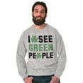 thumbnail image 3 of Funny Saint Patrick's Day Irish Pride Sweatshirt for Men or Women Brisco Brands L, 3 of 5