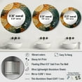 thumbnail image 4 of Designart "Earthy Euphony Hardedge Art wall decor VI" Abstract Collages Multi-Color Large Round Mirror - Round Mirror Wall Décor - Modern Round Printed Mirror 36" x 36" Inch, 4 of 5