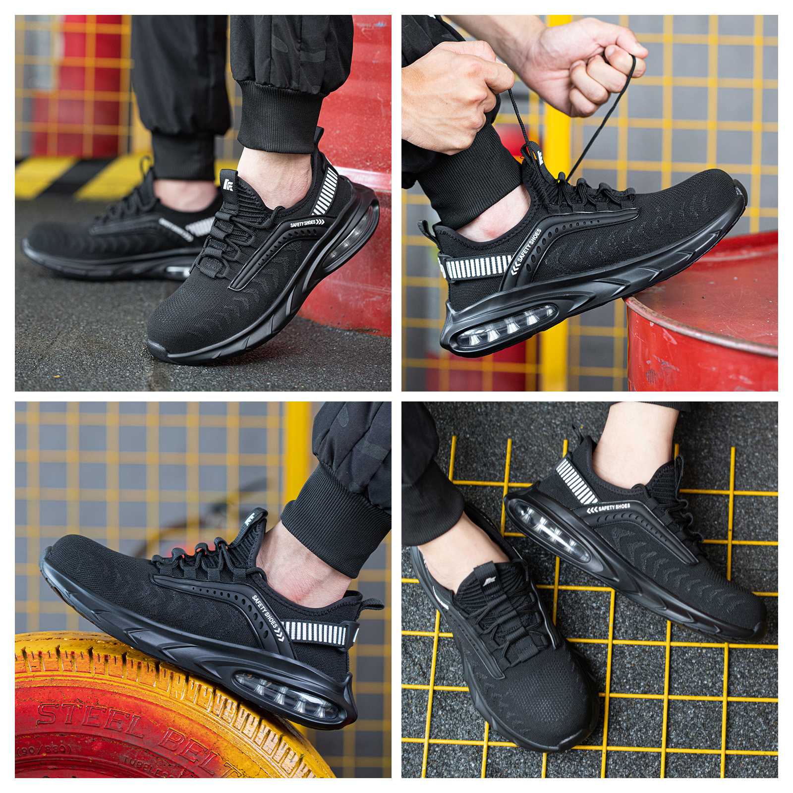 Furuian Steel Toe Slip-Resistant Safety Sneakers photo 6