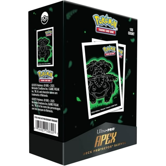 Ultra Pro Apex Deck Protectors - Pokemon Neon Kanto - Venusaur (105ct)
