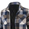thumbnail image 3 of Mens Flannel Shirt Jacket Quilted Lined Plaid Jackets Long Sleeve Button Down Thick Jacket Warm Winter Coat Outwear, 3 of 6