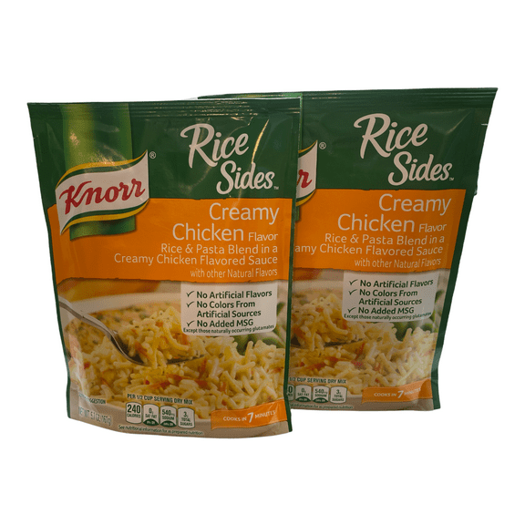 Knorr Rice Sides Creamy Chicken Flavor Rice & Pasta 5.7 oz Each Pack Of 2