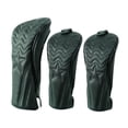 thumbnail image 2 of 3 piezas de material cuero PU impermeable Golf Headcover n.  degree 1 3 5 Wood Fairways Head Covers , accesorios para golf mujeres hombres golfista regalos Cola  Cubiertas de cabeza de golf, 2 of 8